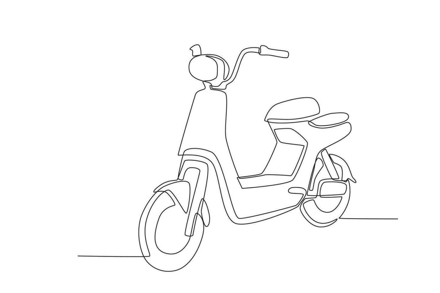 An electric motor with pedals vector