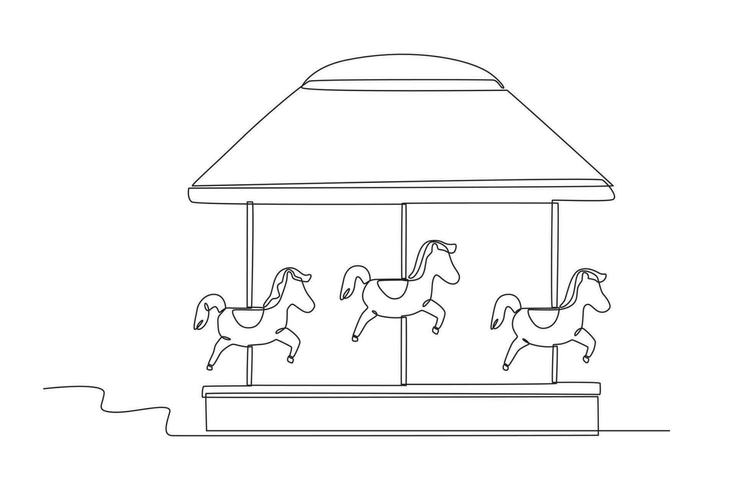 Carousels at the night market vector