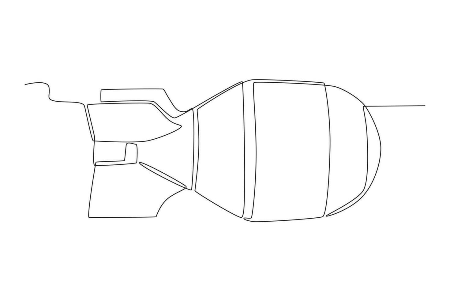 un peligroso nuclear cohete vector