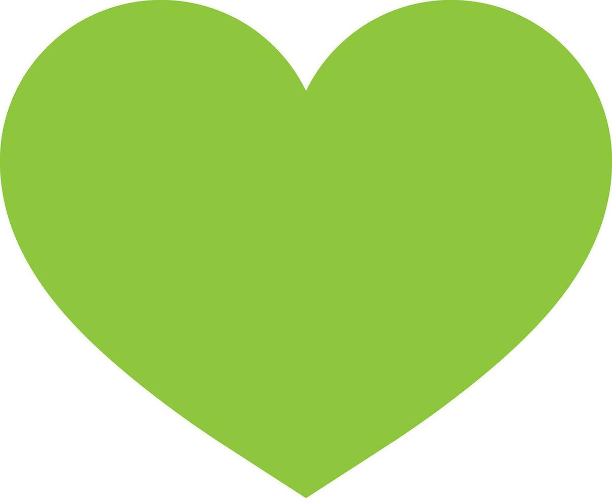 verde corazón icono vector . verde corazón emoji aislado en blanco antecedentes