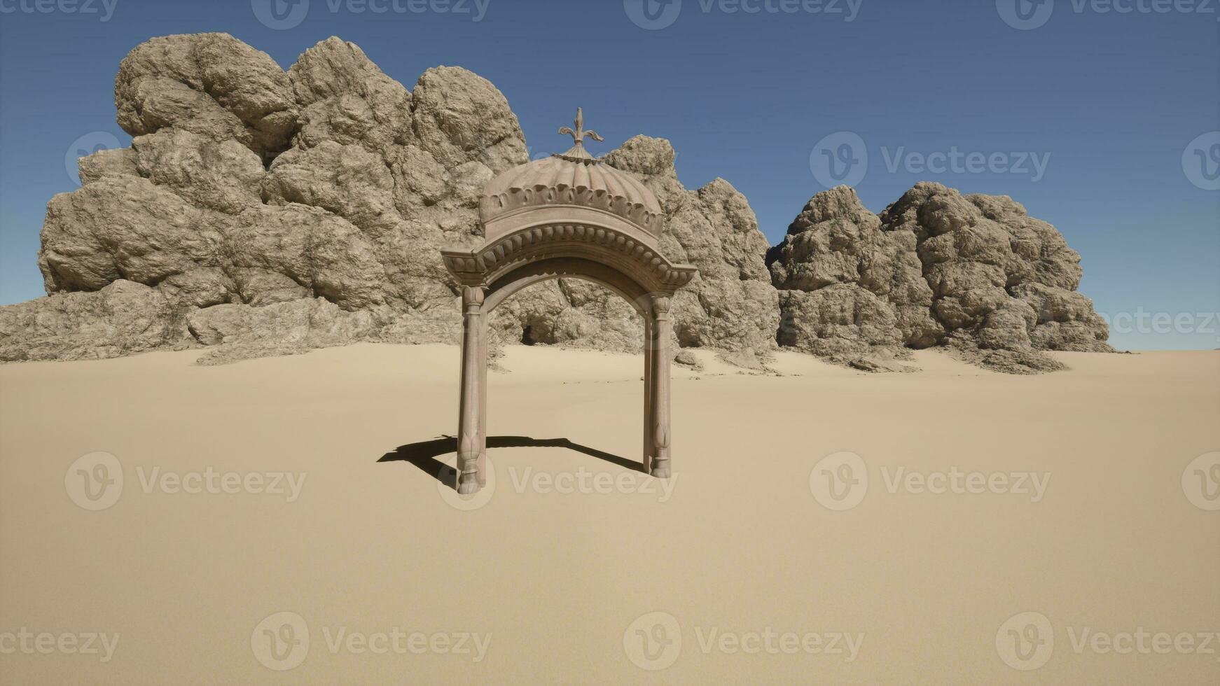 un pequeño arco en el medio de un Desierto foto