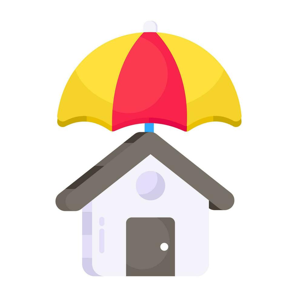 Editable design miscellaneous icon of home insurance vector