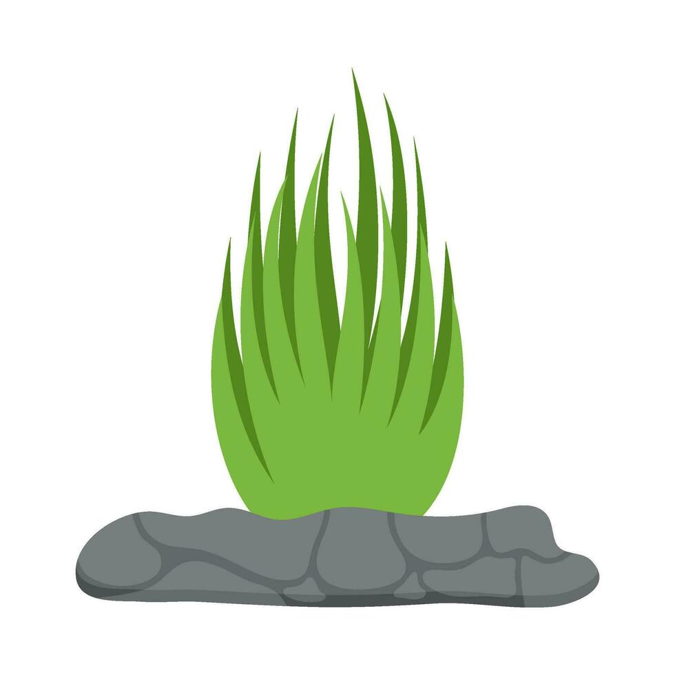 Flat illustration of sea coral reef vector