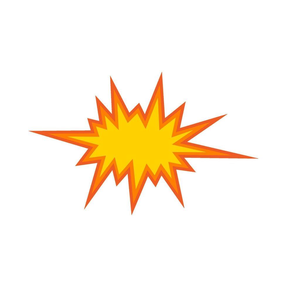 Explosion effect flat illustration vector