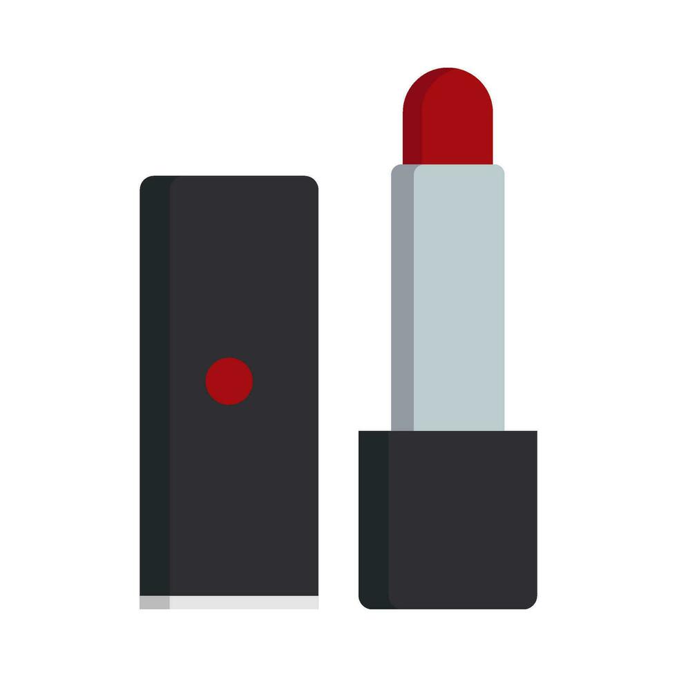 Lipstick beauty care flat illustration vector