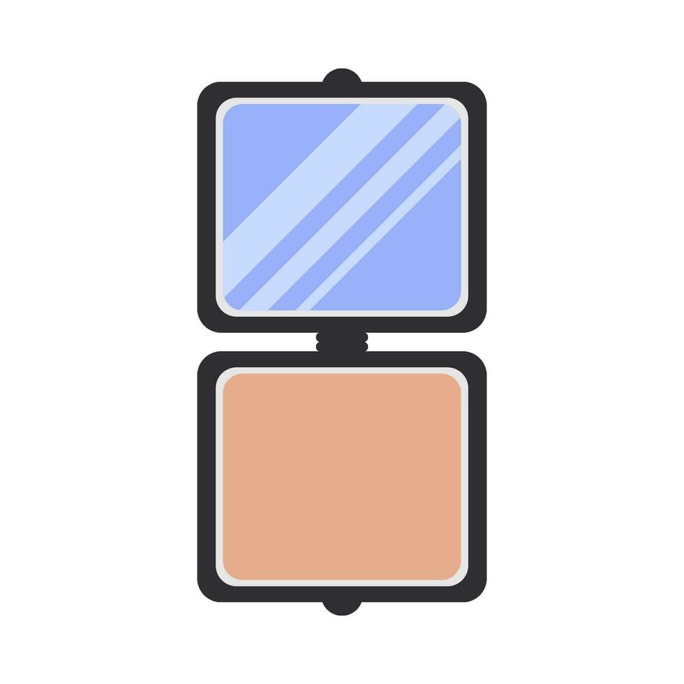 Beauty care face powder flat illustration vector