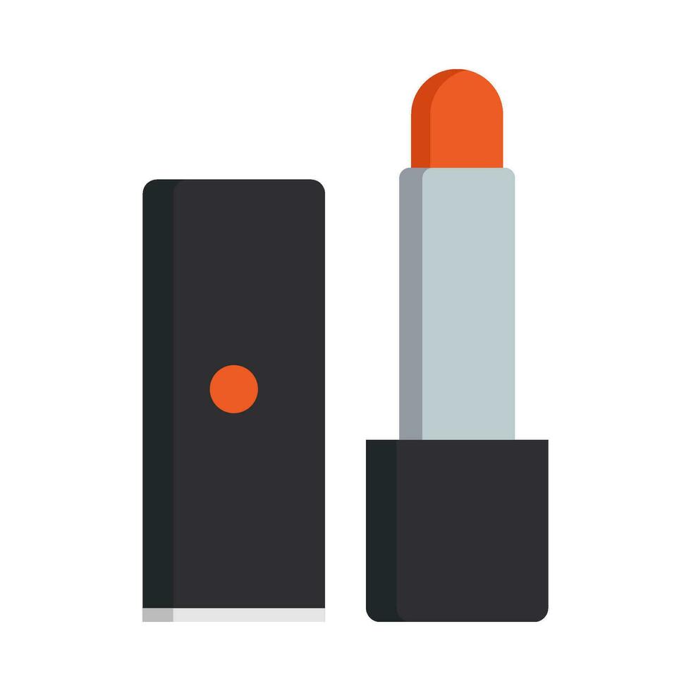 Lipstick beauty care flat illustration vector