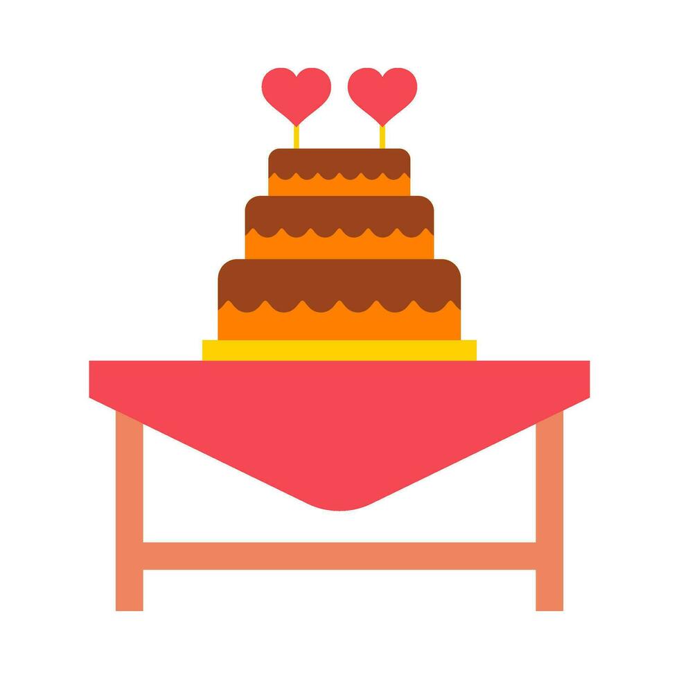 Pudding cake flat illustrations vector