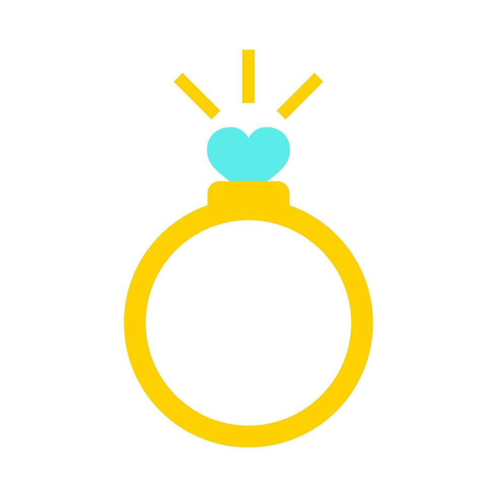 Luxury ring flat illustration vector