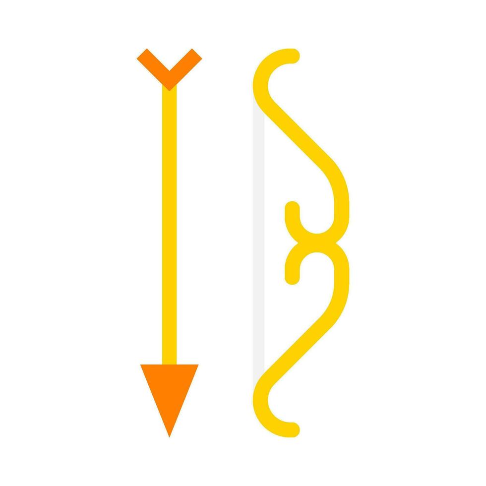 Arrows of love and affection flat illustration vector