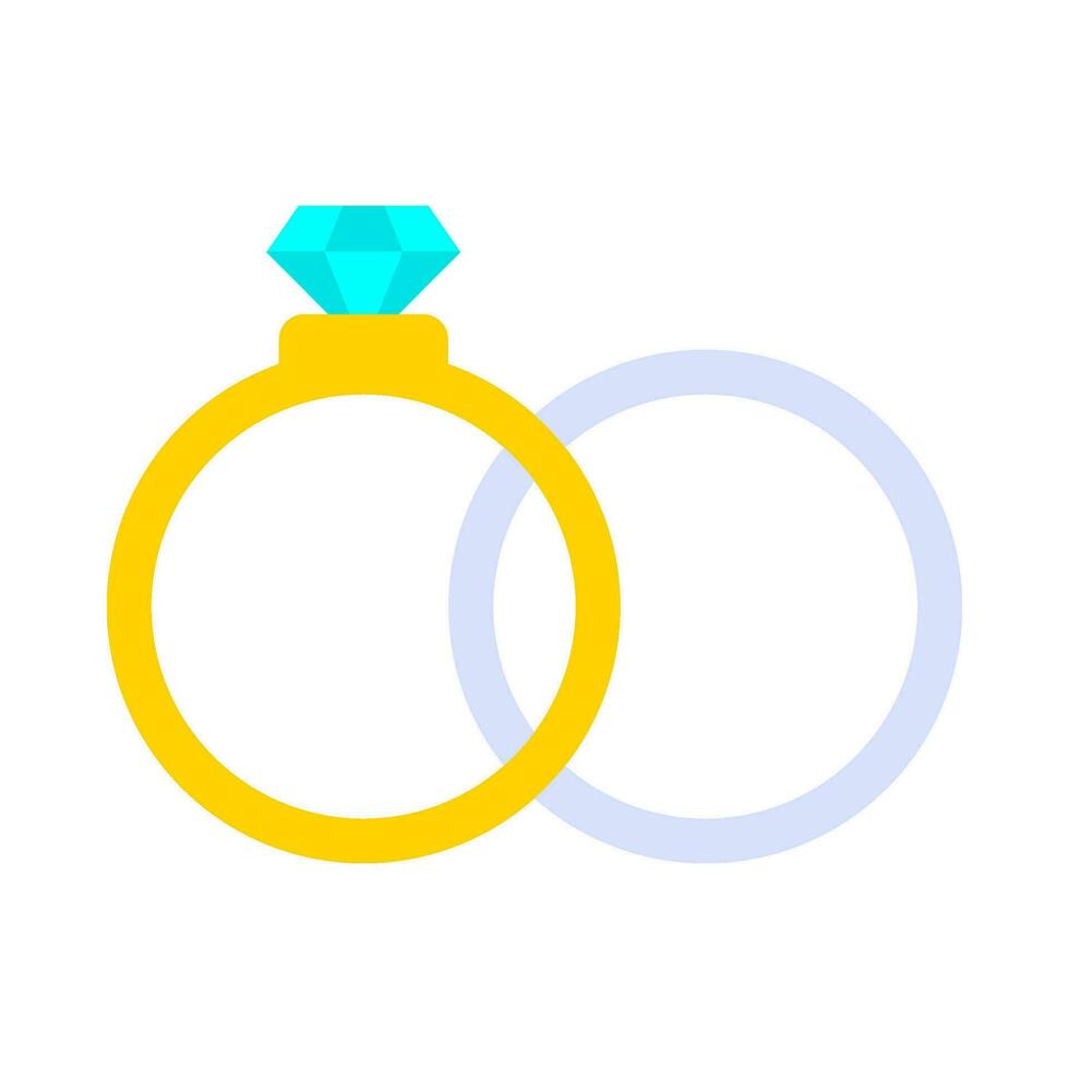 Luxury ring flat illustration vector