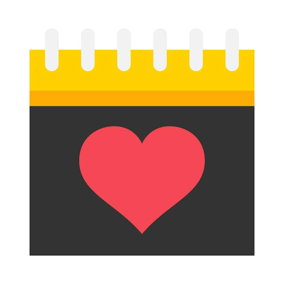 Love calendar flat illustration 35115418 Vector Art at Vecteezy