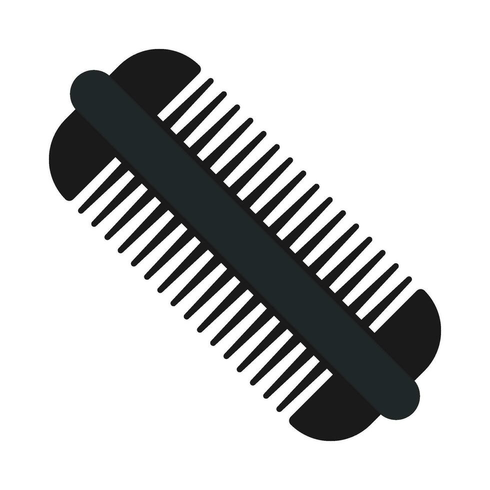 Hair comb flat illustration vector