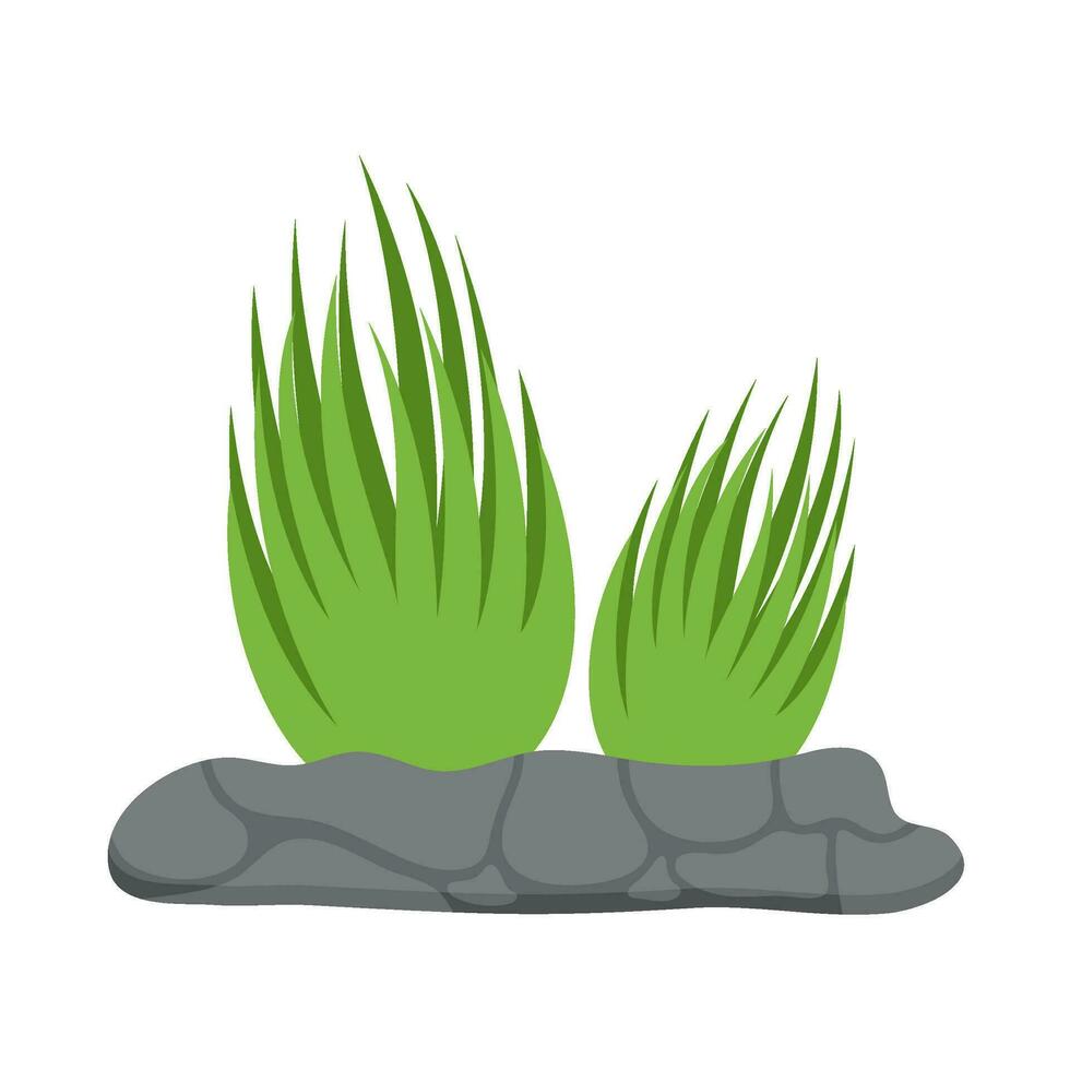 Flat illustration of sea coral reef vector