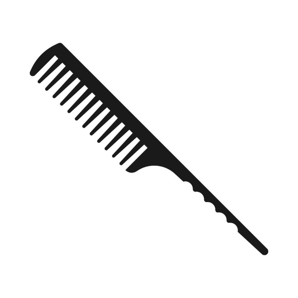 Hair comb flat illustration vector