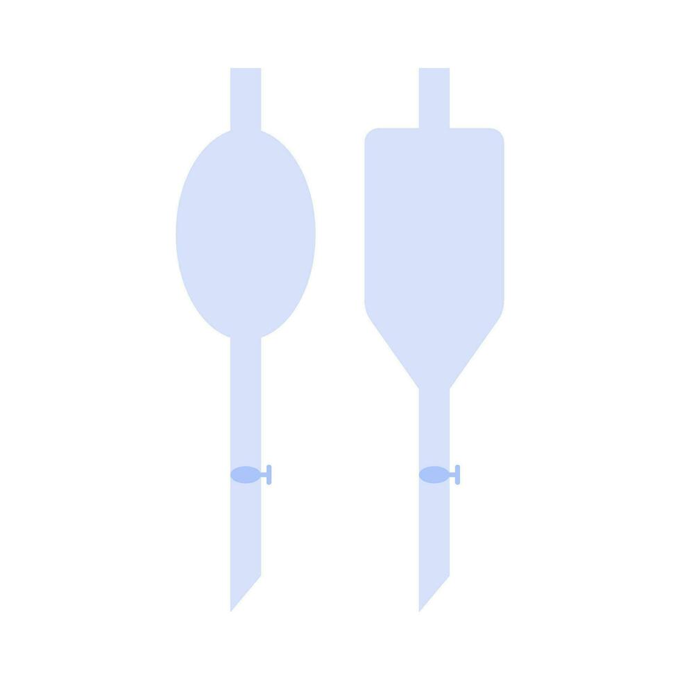 Pipette laboratory equipment flat illustration vector