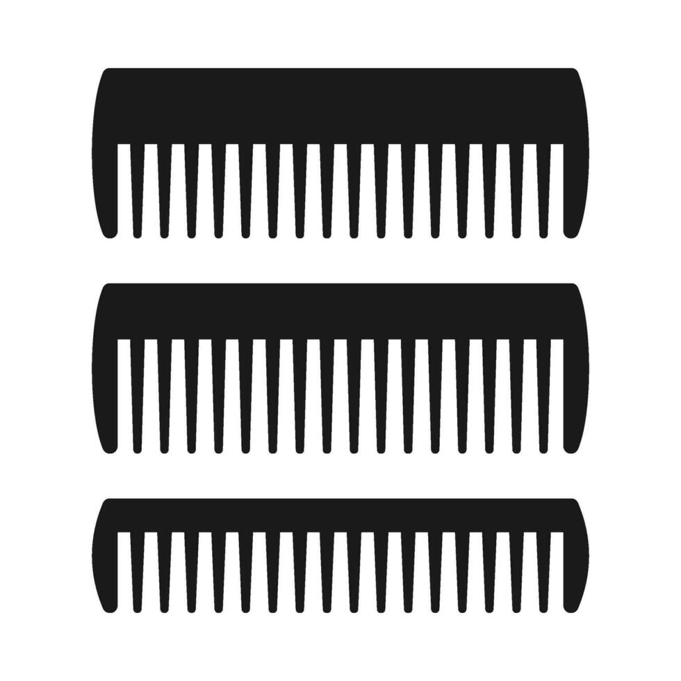 Hair comb flat illustration vector