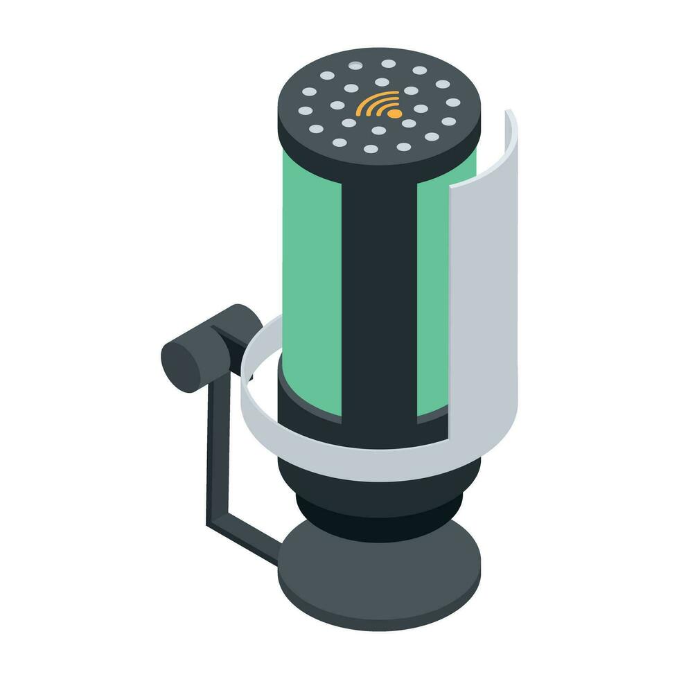 Webinar and Studio Isometric Icon vector