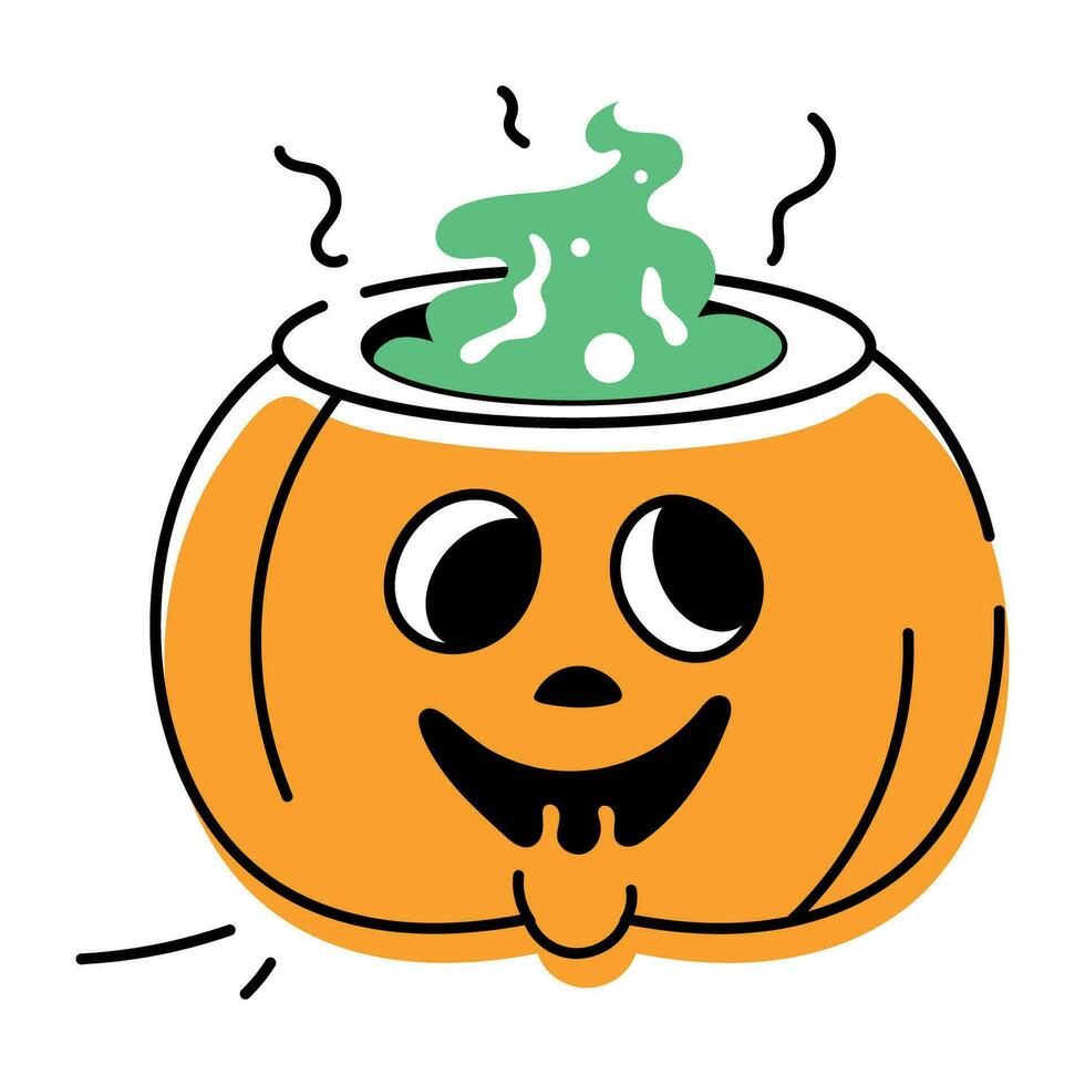 Spooky Halloween Doodle Icons vector