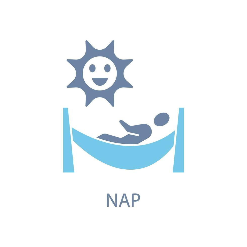 nap concept line icon. Simple element illustration. nap concept outline symbol design. vector