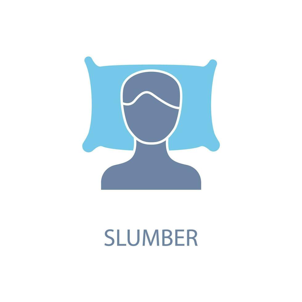 slumber concept line icon. Simple element illustration. slumber concept outline symbol design. vector