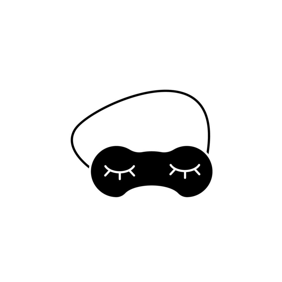 sleep mask concept line icon. Simple element illustration. sleep mask concept outline symbol design. vector