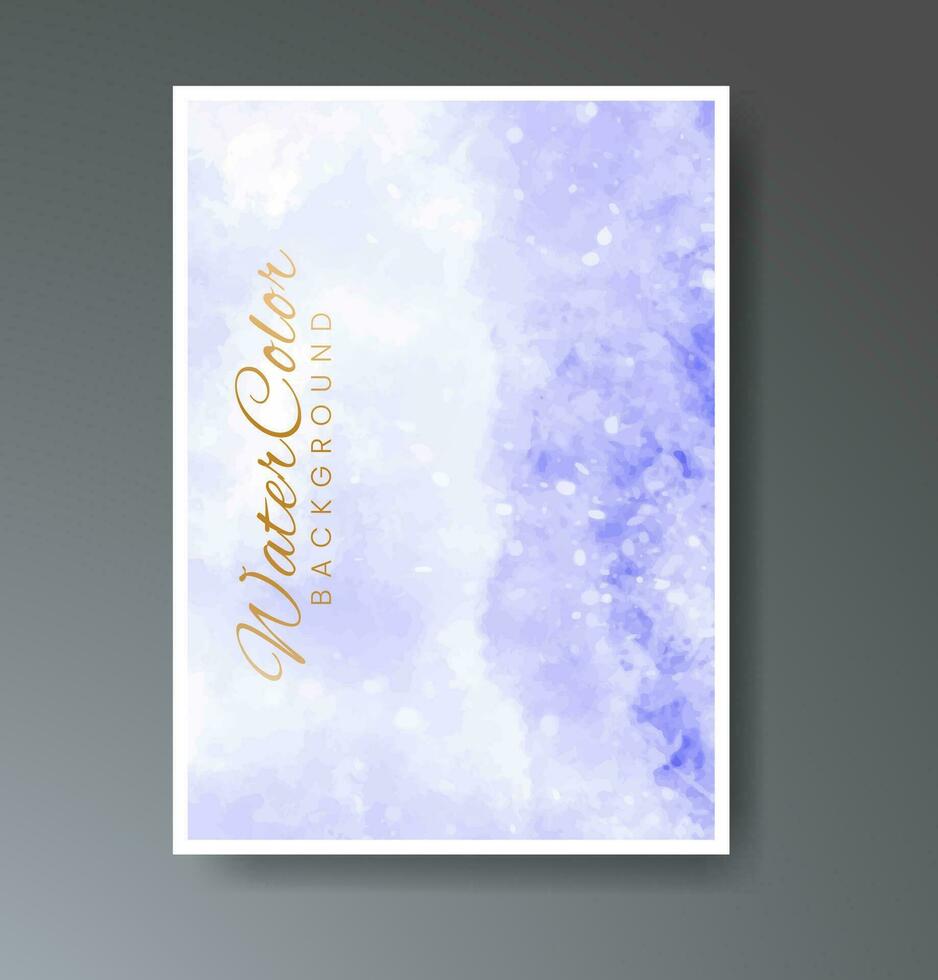 Cover template with watercolor background. Design for your cover, date, postcard, banner, logo. vector