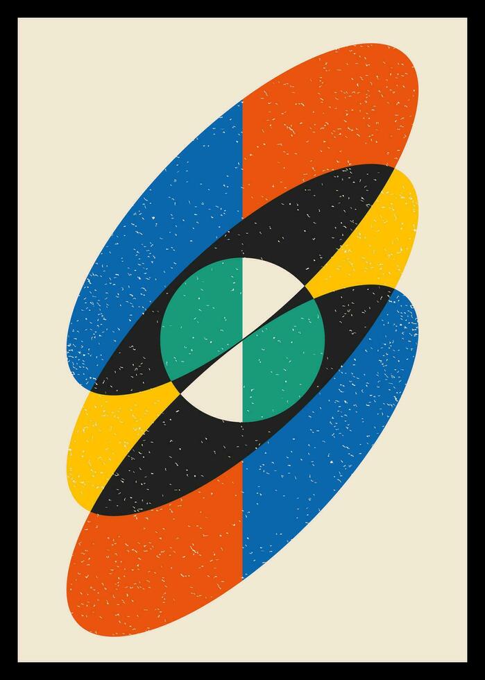 Minimal retro geometric design posters. Contemporary art wall decoration. Geometric shapes poster cover background. vector