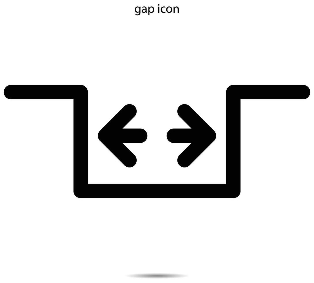 gap icon, Vector illustration