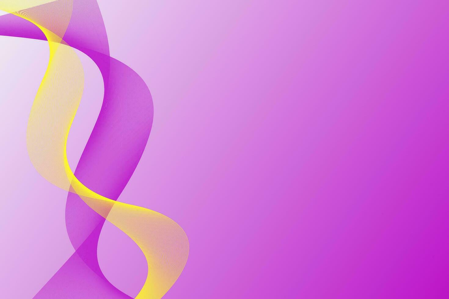 a purple and yellow background with a curved wave vector