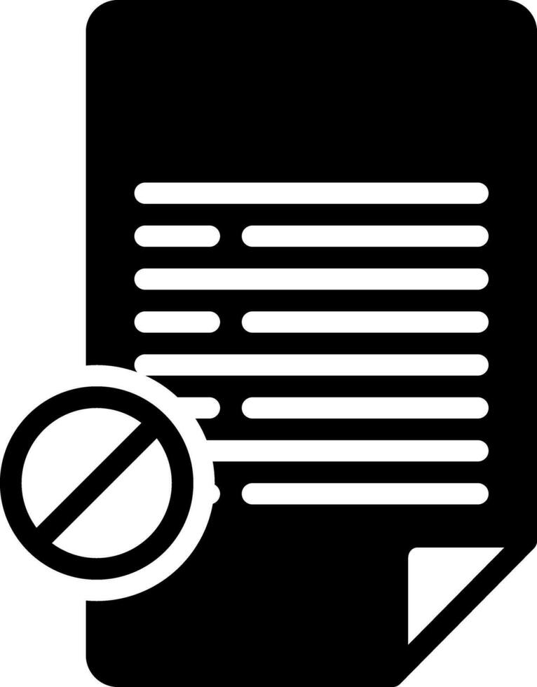 solid icon for void vector