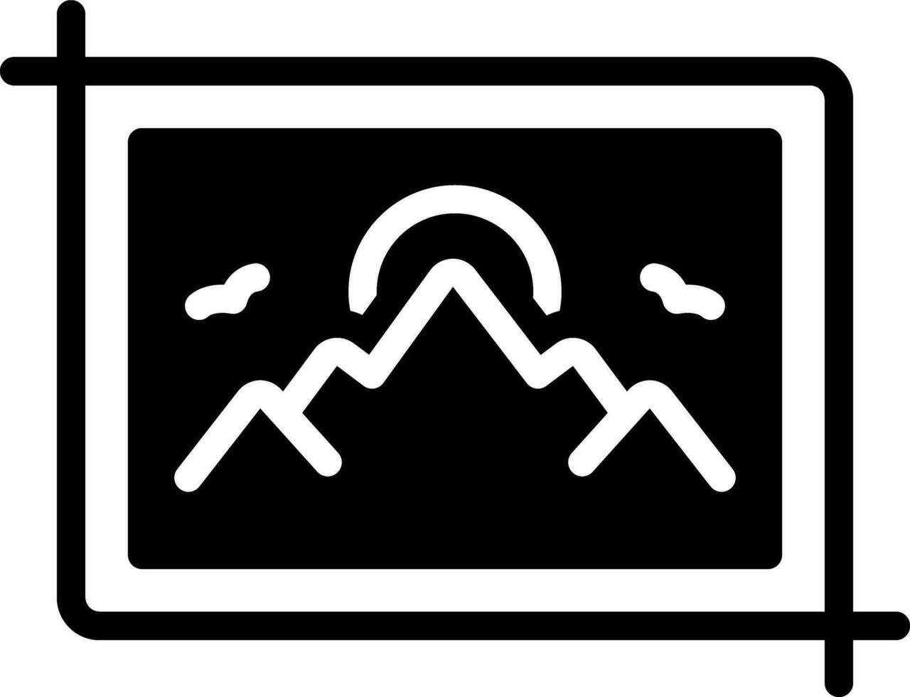 solid icon for dog vector