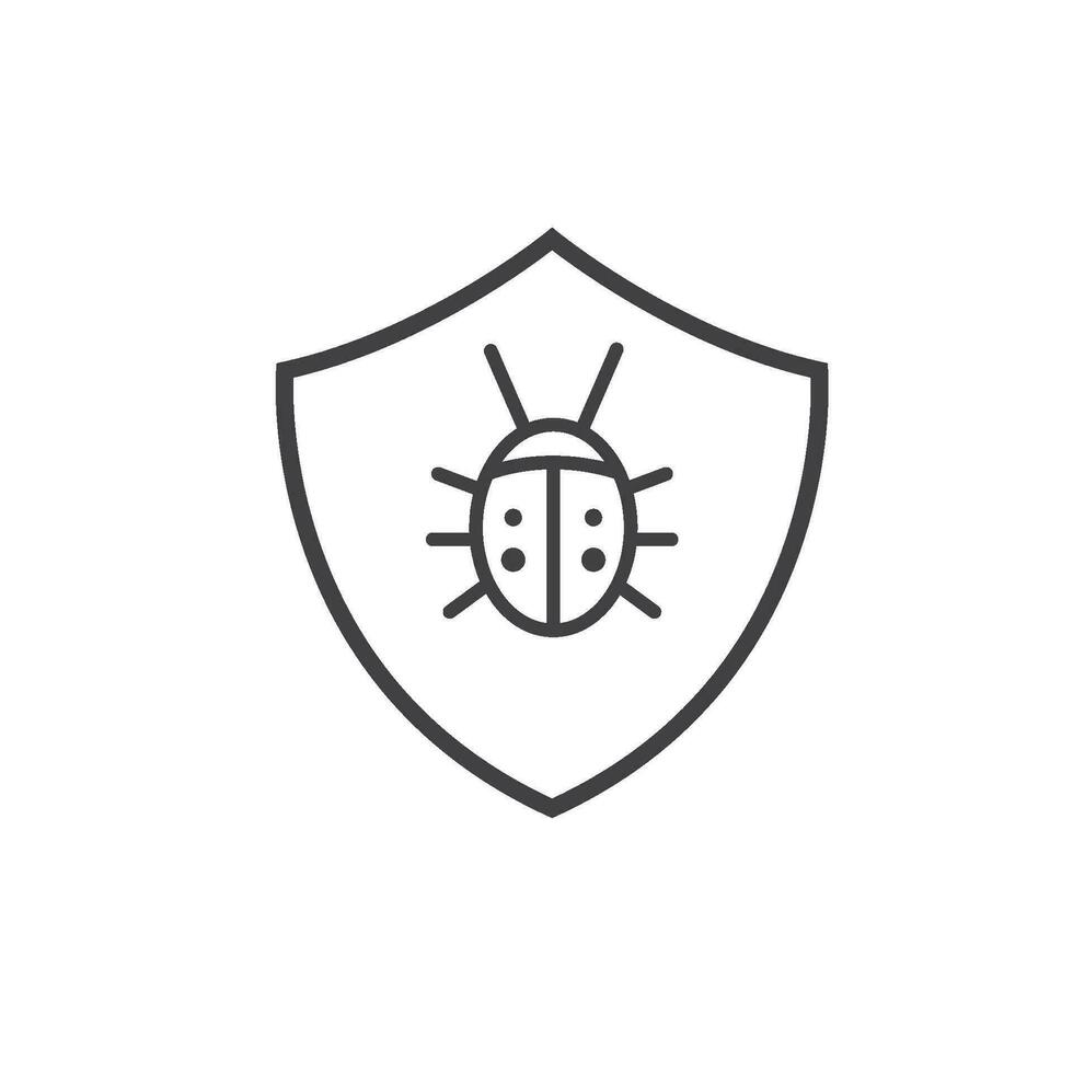 malware protection icon vector concept design template
