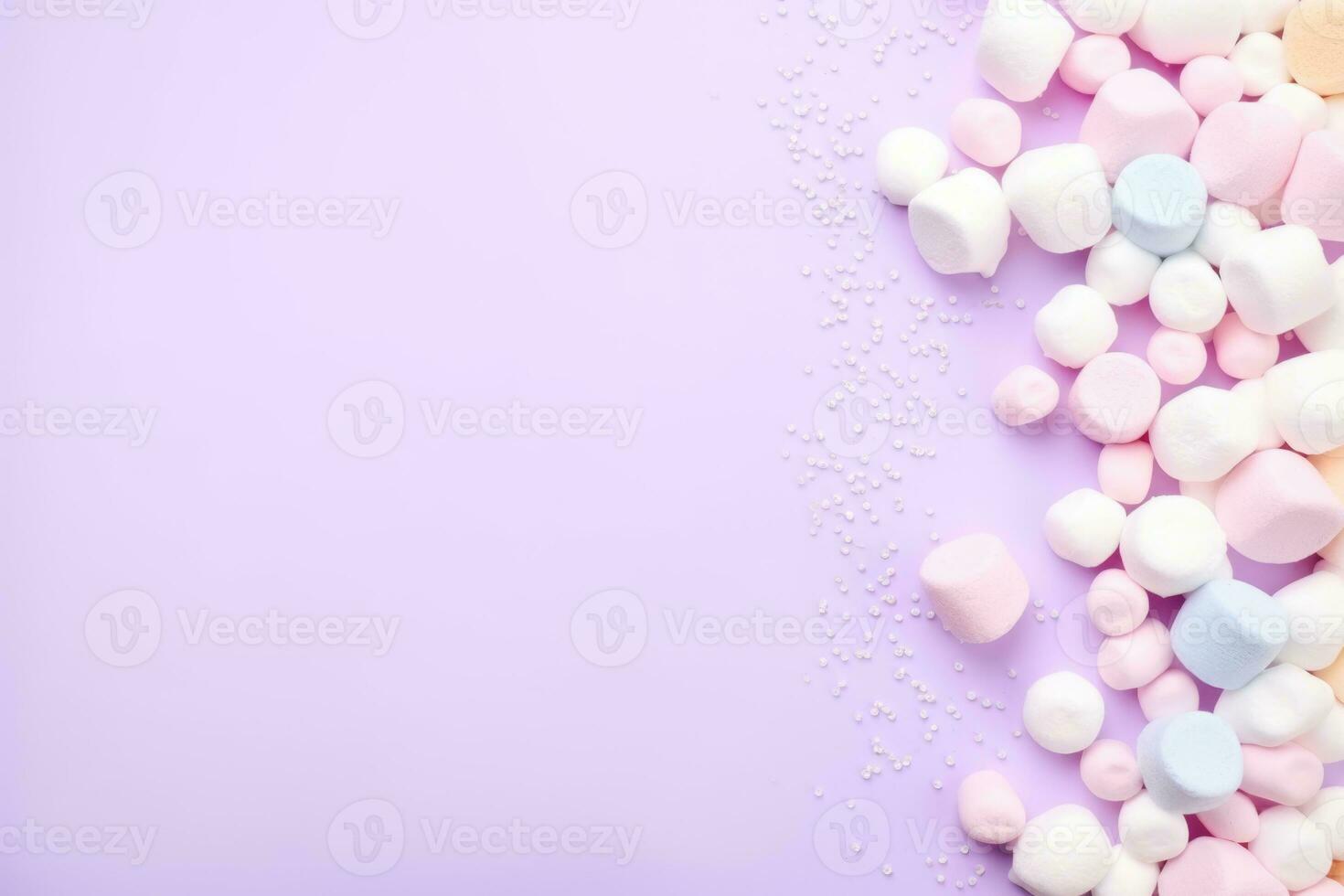 various ice cream scoops in waffle cones isolated on purple. AI Generated photo