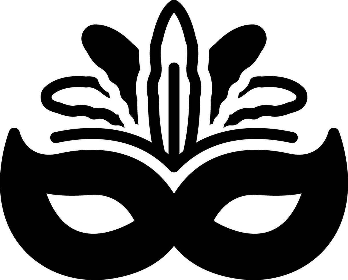 solid icon for mardi vector