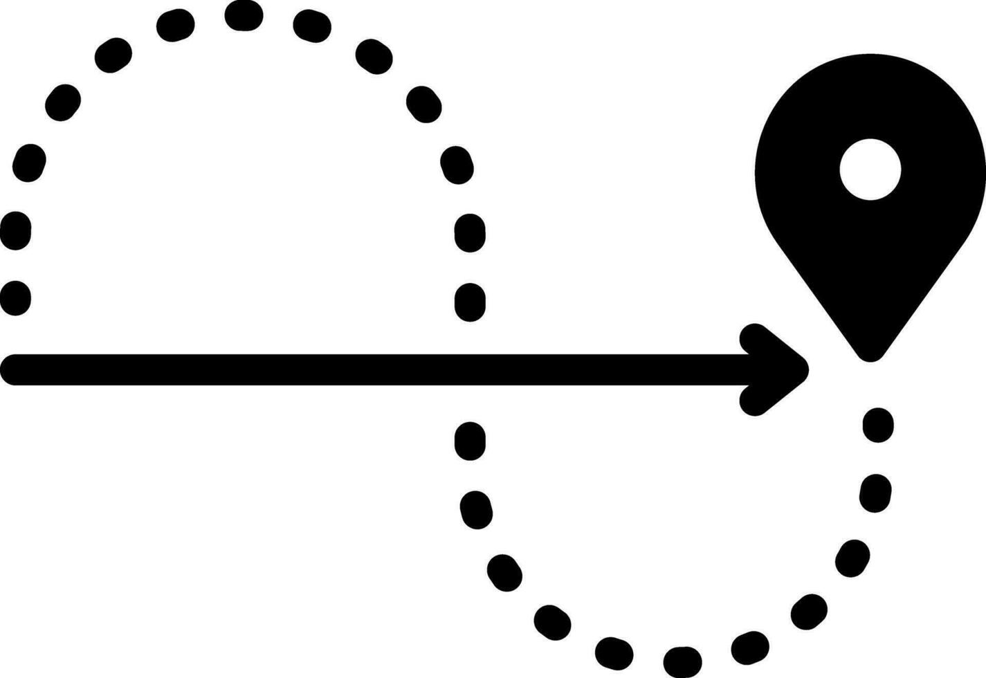 solid icon for straight vector