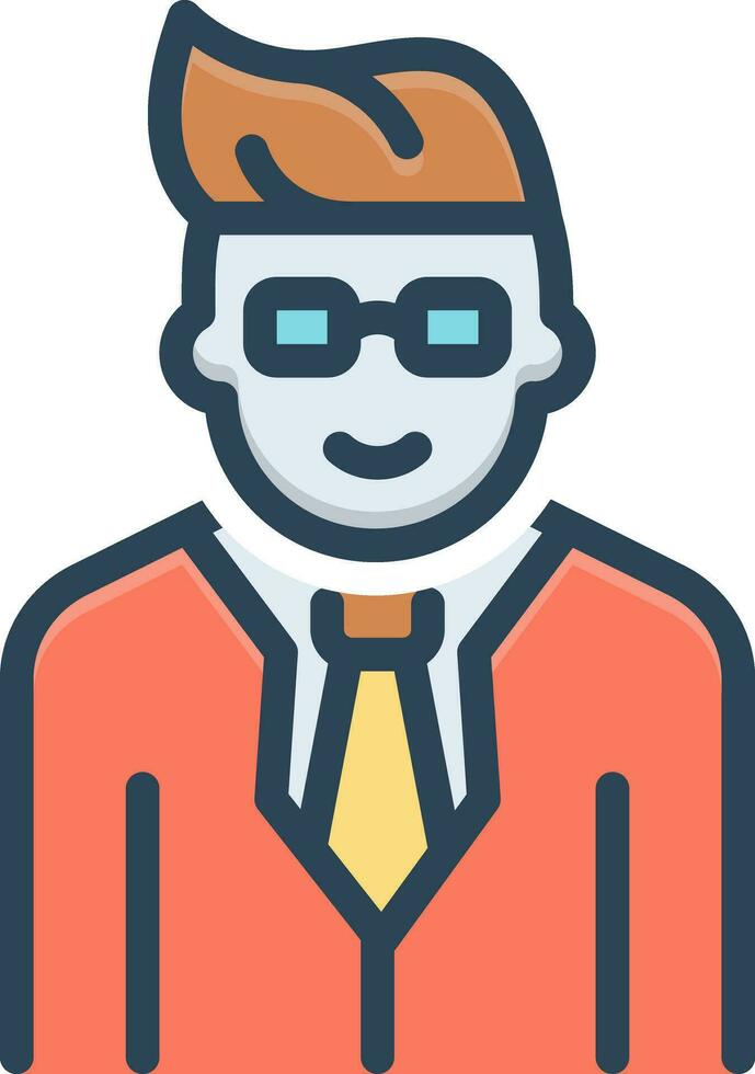 color icon for agent vector