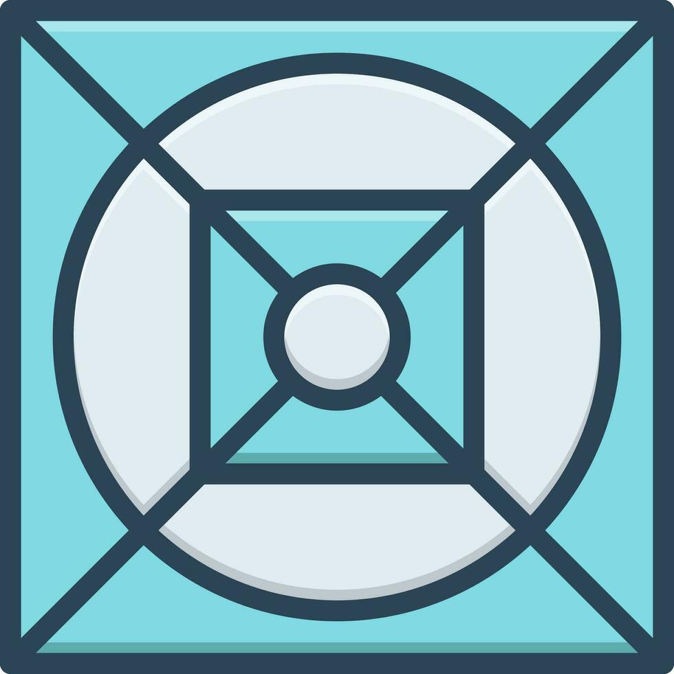 color icon for mesh vector