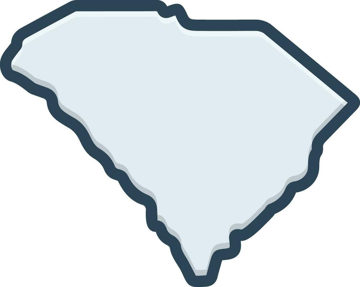color icon for carolina vector