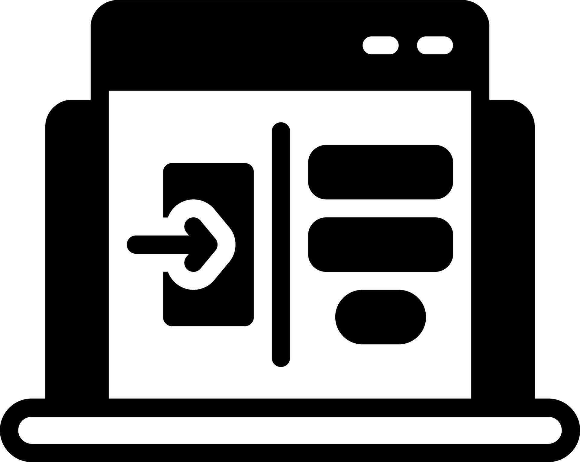 solid icon for login 35119177 Vector Art at Vecteezy