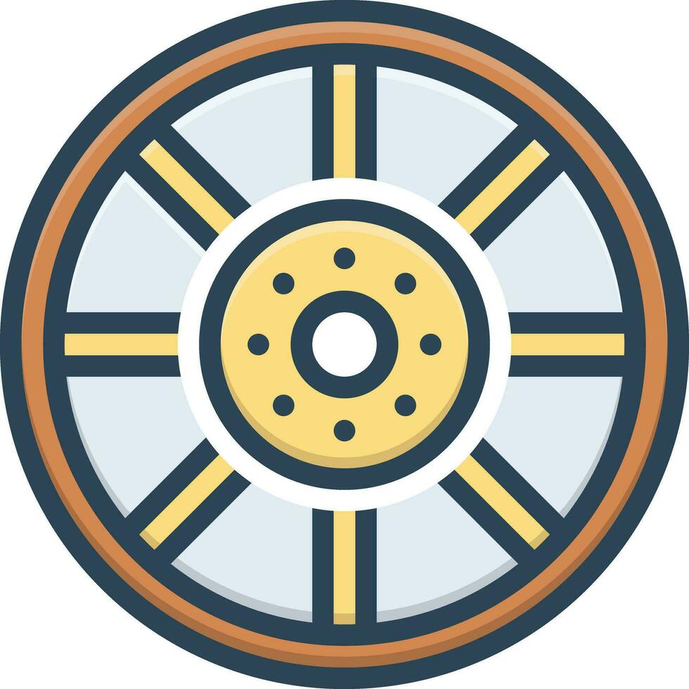 color icon for spoke vector