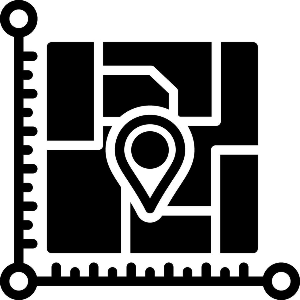 solid icon for areas vector