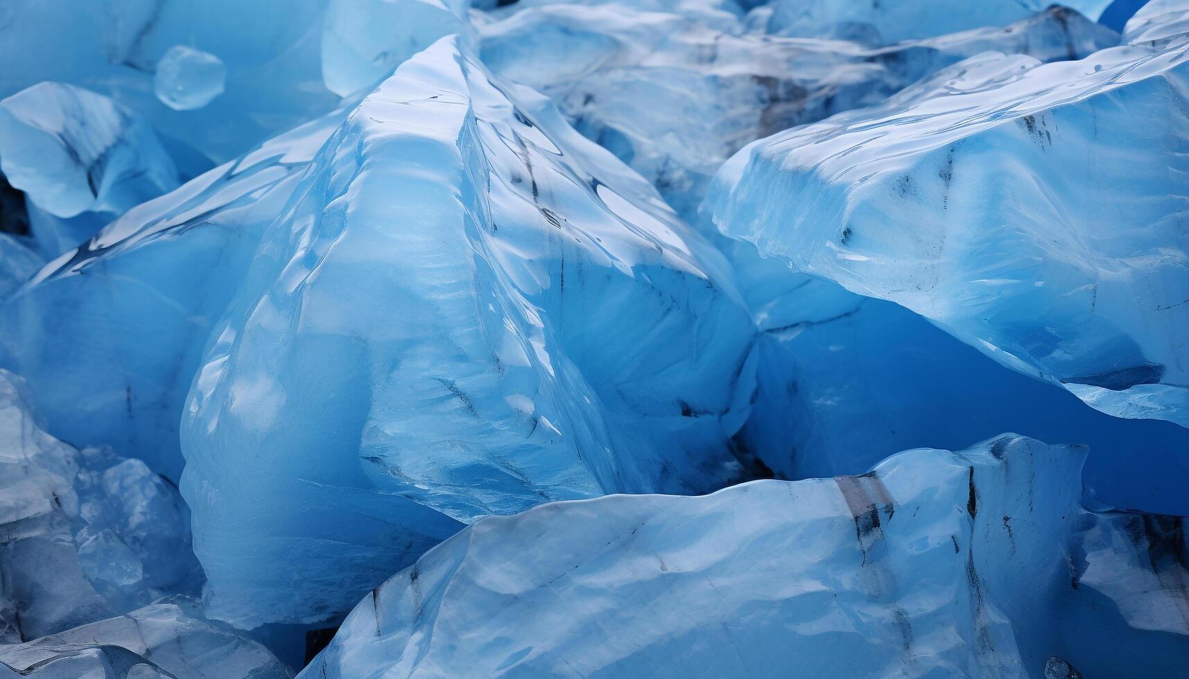 AI generated Refreshing drink ice cube melting in glass of cold water generated by AI photo