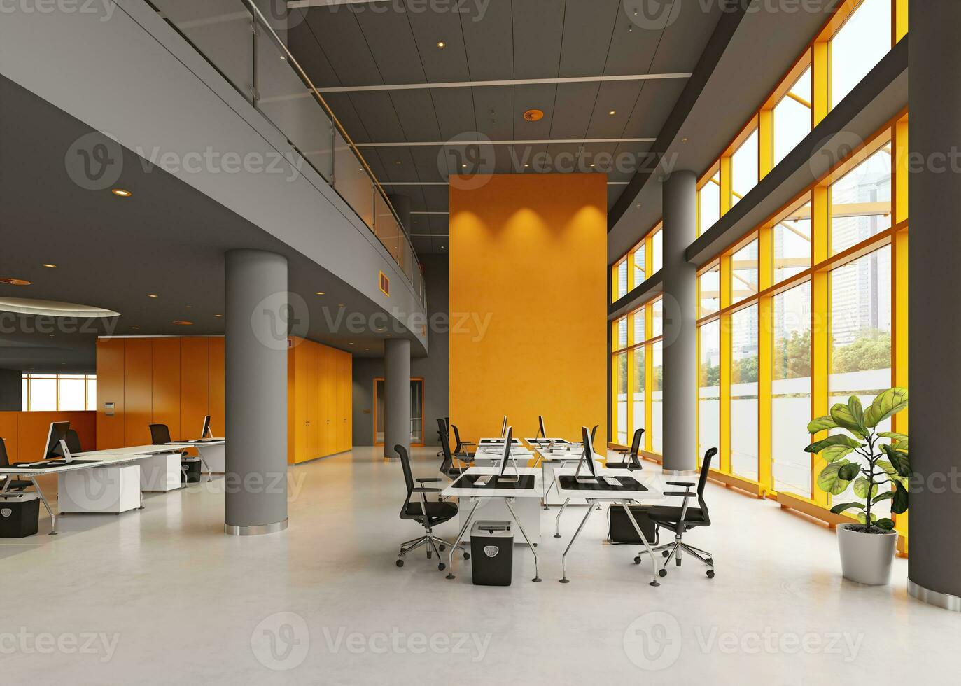 Modern office interior design. photo