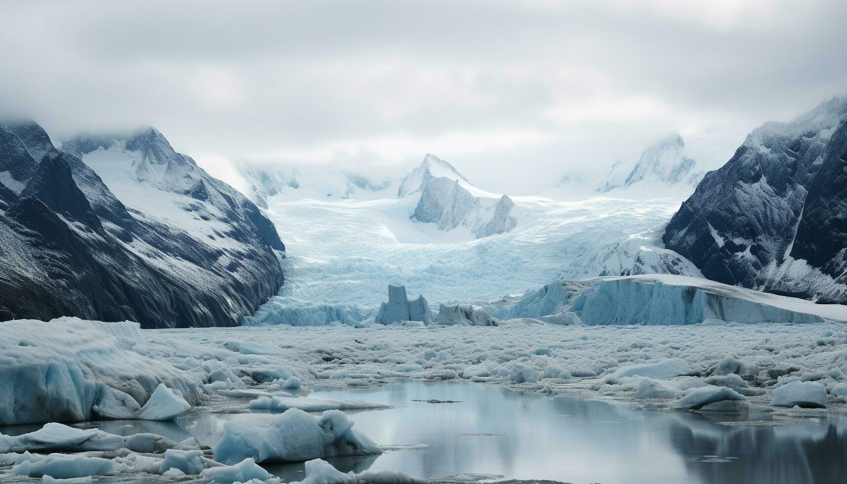 ai generado transparente hielo cristal refleja el belleza de naturaleza frío temperatura generado por ai foto