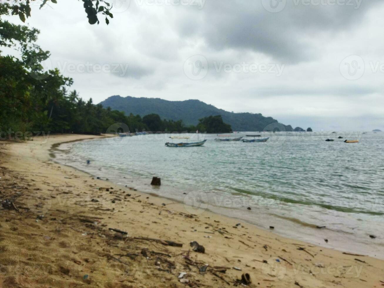 panorama escena de el playa foto