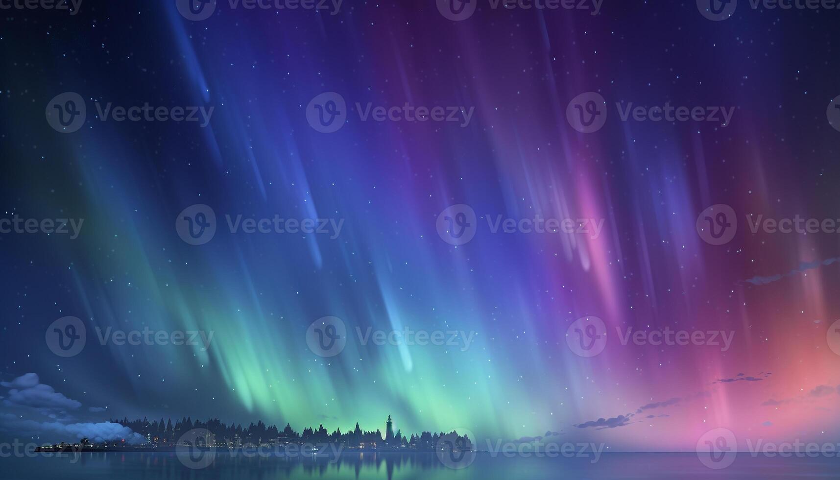 AI generated Majestic mountain range illuminated by starry night, tranquil scene generated by AI photo