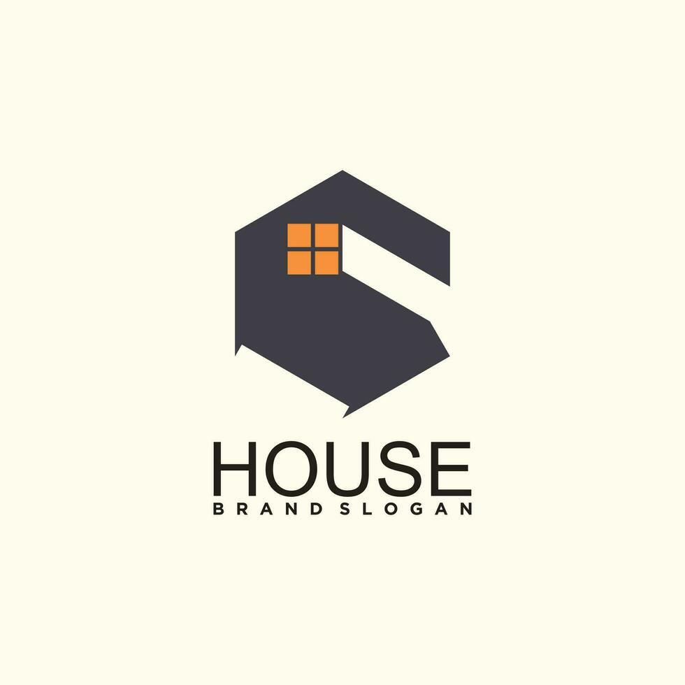 House logo design with new illustration vector