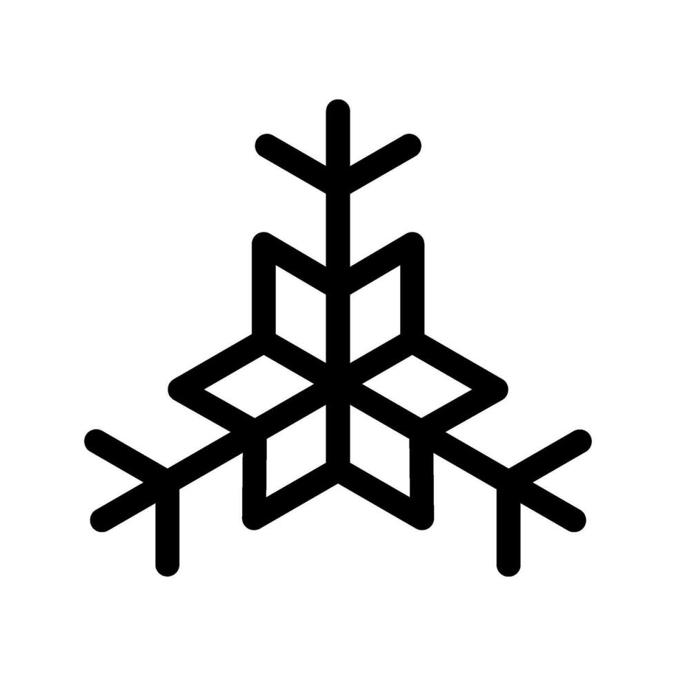 Snowflake Icon Vector Symbol Design Illustration