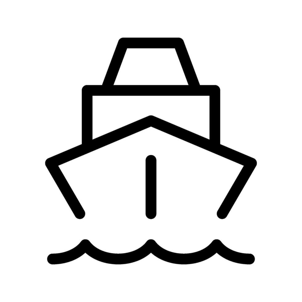 barco icono vector símbolo diseño ilustración